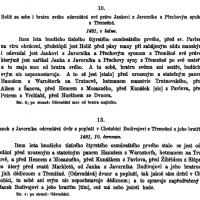 Záznam o synech Přecha z ledna 1481 a po půl roce následuje další o Budivojovi I. z Třemešné a jeho bratrech - Budivoj tak mohl být Přechův syn (zdroj Archiv český, Staré písemné památky, díl XV.)